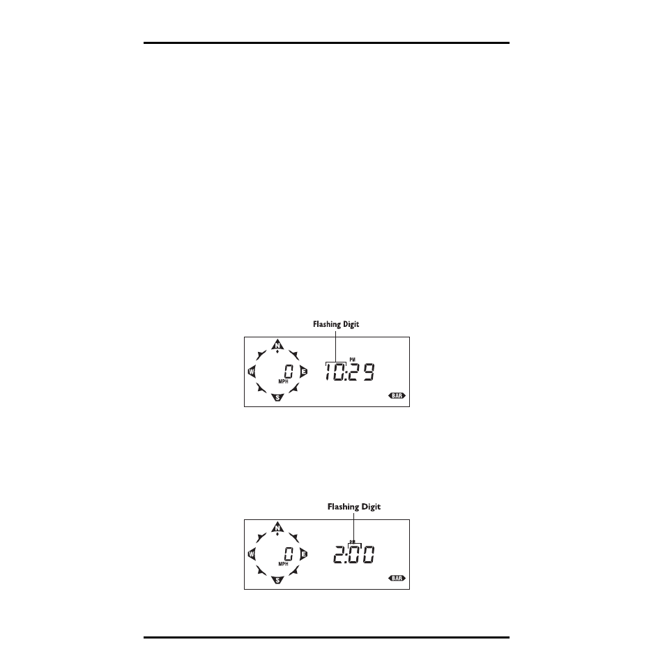 Entering negative numbers, Example of using enter: setting the time | DAVIS Energy EnviroMonitor: Console User Manual | Page 23 / 63