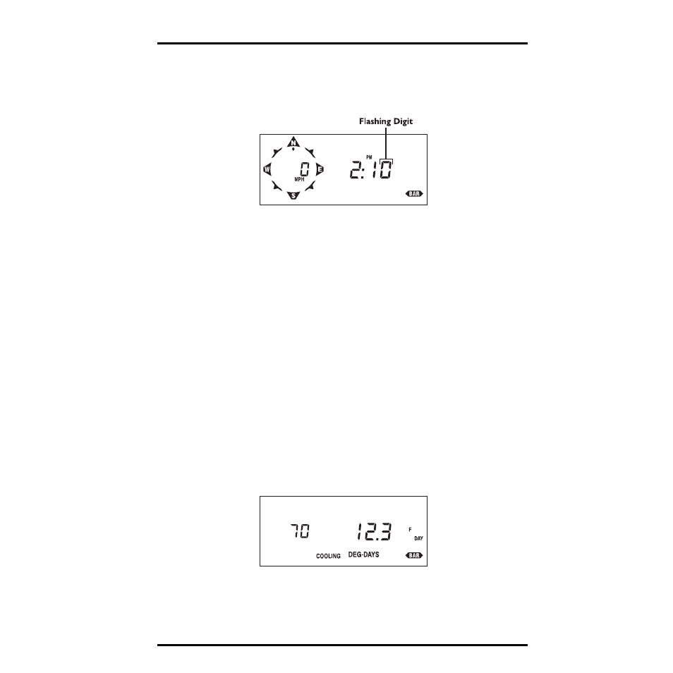Cooling degreedays, Viewing cooling degreedays | DAVIS Energy EnviroMonitor: Console User Manual | Page 24 / 63