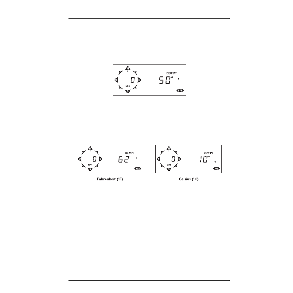 Dew-point, Viewing dew-point, Selecting units of measure | Alarms | DAVIS Energy EnviroMonitor: Console User Manual | Page 46 / 63