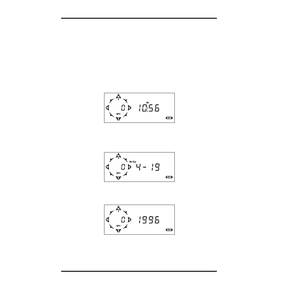 Time, Displaying time functions | DAVIS Energy EnviroMonitor: Console User Manual | Page 47 / 63