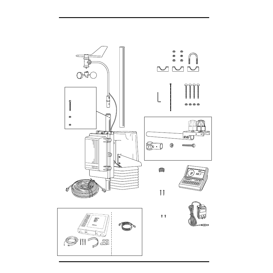 Components, Omponents | DAVIS EZ-Mount Installation User Manual | Page 2 / 16