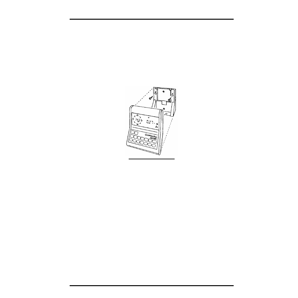 To display the console on a wall | DAVIS Gro/Energy/Health Installation User Manual | Page 11 / 24