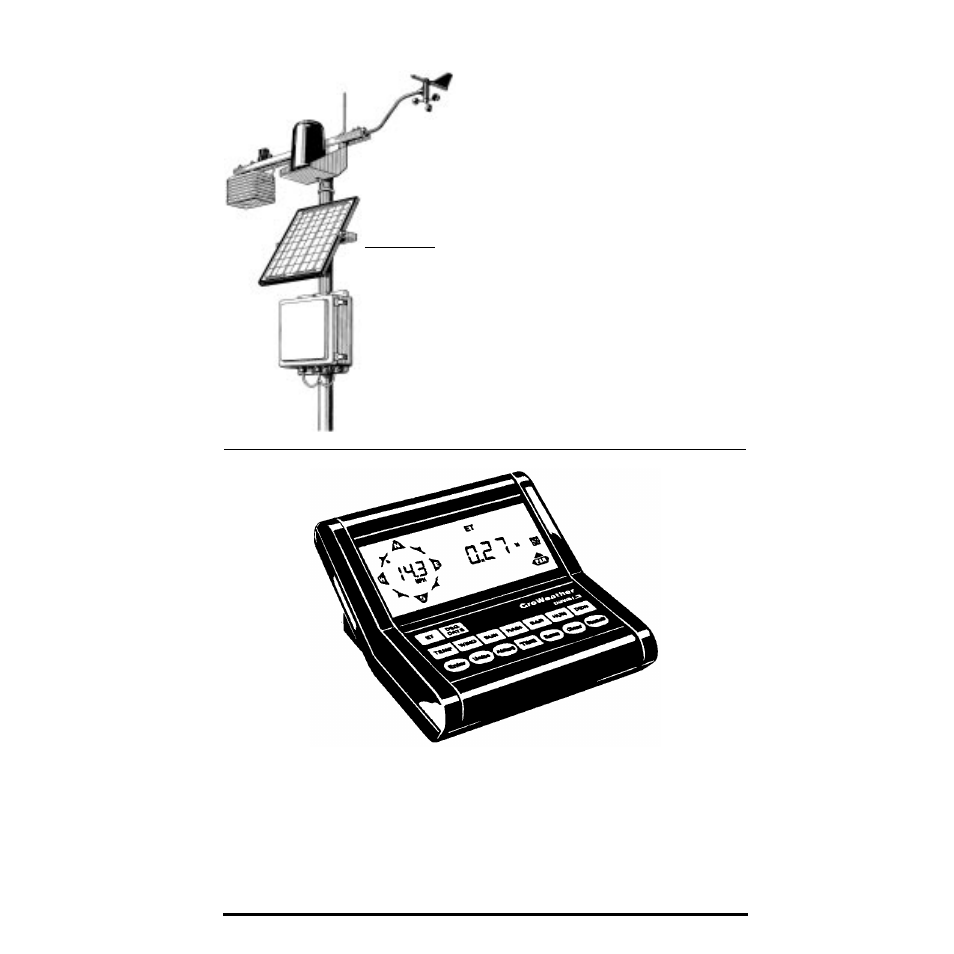 Groweather system overview, The keyboard | DAVIS GroWeather Console User Manual | Page 12 / 65