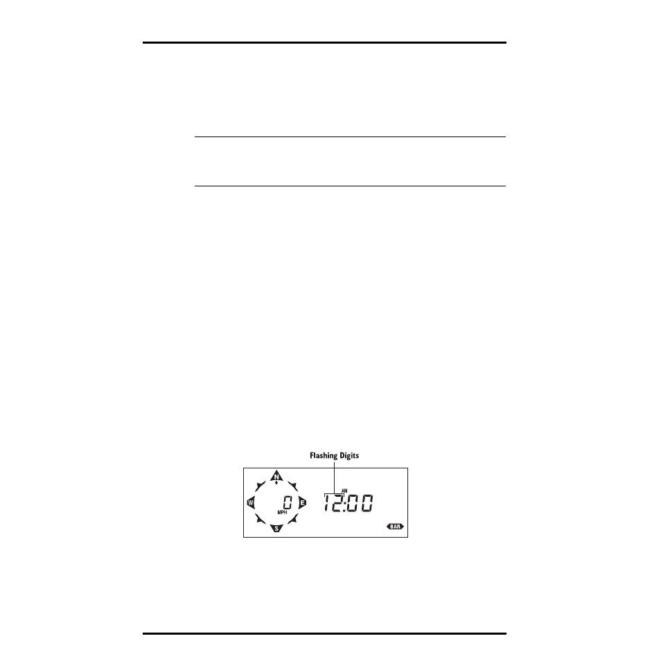 Entering negative numbers, Example of using enter: setting the time | DAVIS GroWeather Console User Manual | Page 25 / 65