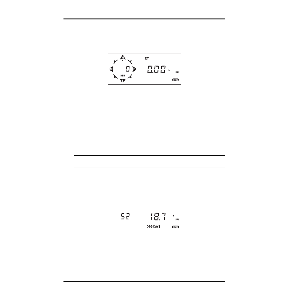 Clearing daily eto sum, Alarms, Growing degree-days | Viewing degree-days | DAVIS GroWeather Console User Manual | Page 29 / 65