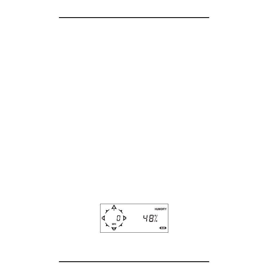 Storing barometric pressure, Alarms, Relative humidity | Viewing humidity | DAVIS GroWeather Console User Manual | Page 45 / 65