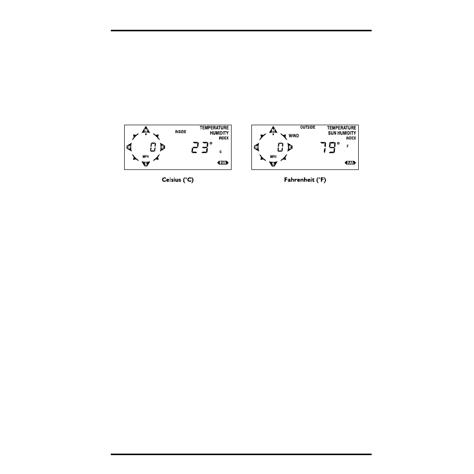 Selecting units of measure, Sample units of measure, High apparent temperature | Alarms | DAVIS Health EnviroMonitor: Console User Manual | Page 11 / 60