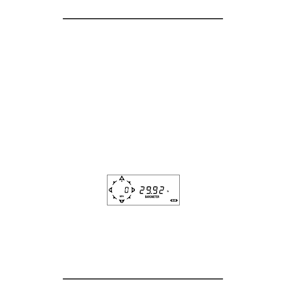 High solar radiation intensity, Barometric pressure, Barometric trend indicator | Steady barometric pressure indicator | DAVIS Health EnviroMonitor: Console User Manual | Page 22 / 60