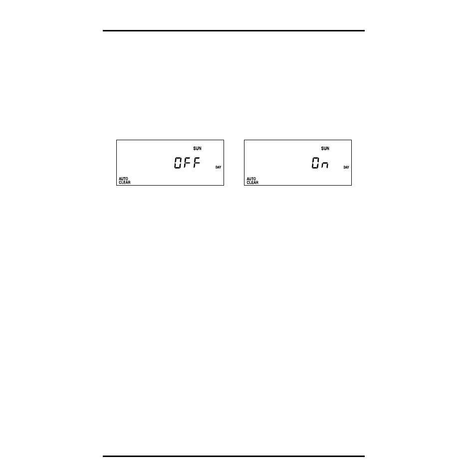 Press any function key to exit, Enabling/disabling autoclear, Typical autoclear status | Press any function key to save and exit, General high/low clear | DAVIS Health EnviroMonitor: Console User Manual | Page 38 / 60