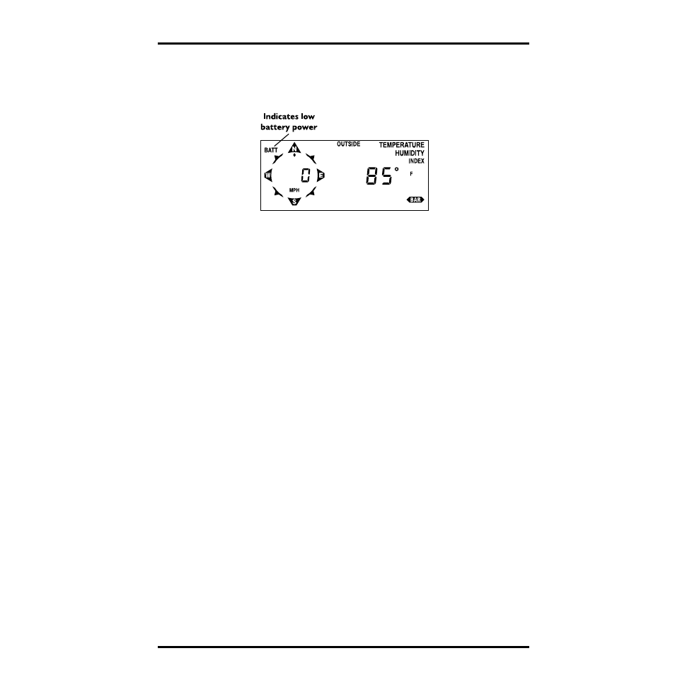 Batt indicator | DAVIS Health EnviroMonitor: Console User Manual | Page 43 / 60