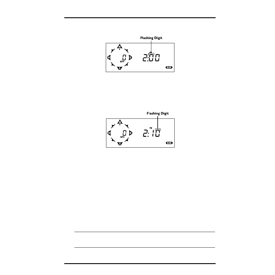 Press and hold enter down, Entering the “tens” digit, Release enter when the correct entry appears | Entering the “ones” digit, Apparent temperature (heat stress) | DAVIS Health EnviroMonitor: Console User Manual | Page 9 / 60