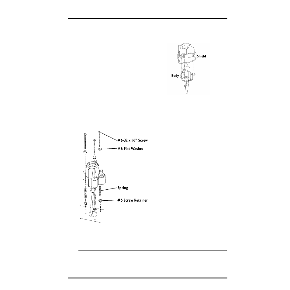 Securing the sensor on the shelf, Place the shield onto the body as shown | DAVIS Solar Radiation Sensor for GroWeather and EnviroMonitor User Manual | Page 13 / 16