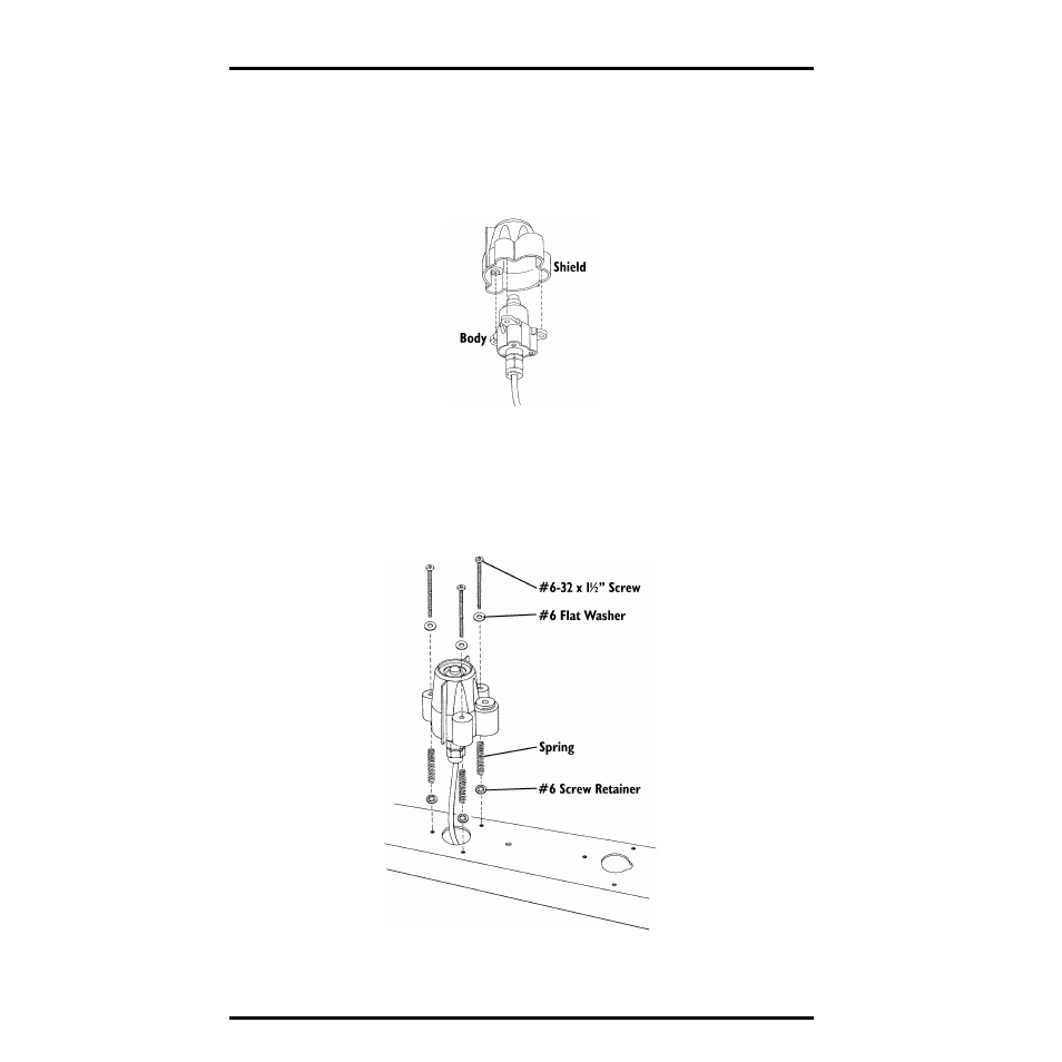 Mounting the sensor on the sensor mounting arm, Place the shield onto the body as shown below, Placing shield onto body | Mounting the solar radiation sensor on the sma | DAVIS Solar Radiation Sensor for GroWeather and EnviroMonitor User Manual | Page 6 / 16