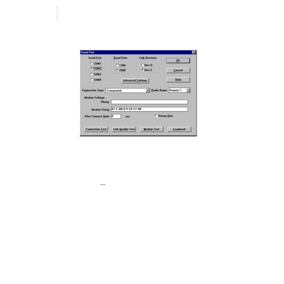 Serial port | DAVIS GroWeatherLink Software User Manual | Page 39 / 108