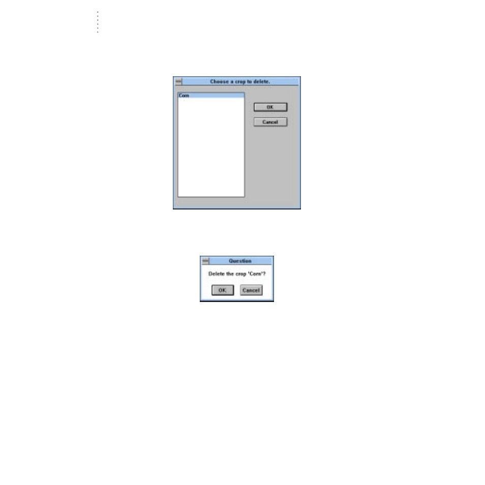 Delete crop | DAVIS GroWeatherLink Software User Manual | Page 59 / 108