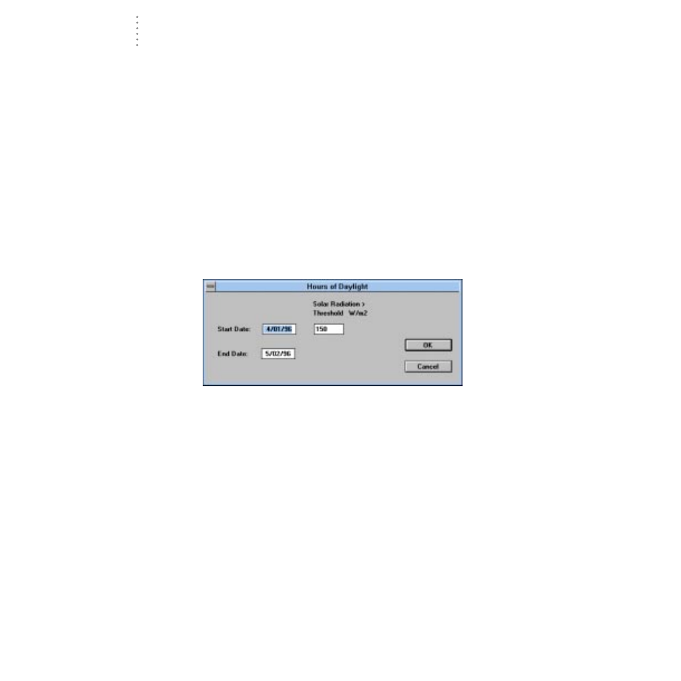 Hours of daylight | DAVIS GroWeatherLink Software User Manual | Page 63 / 108