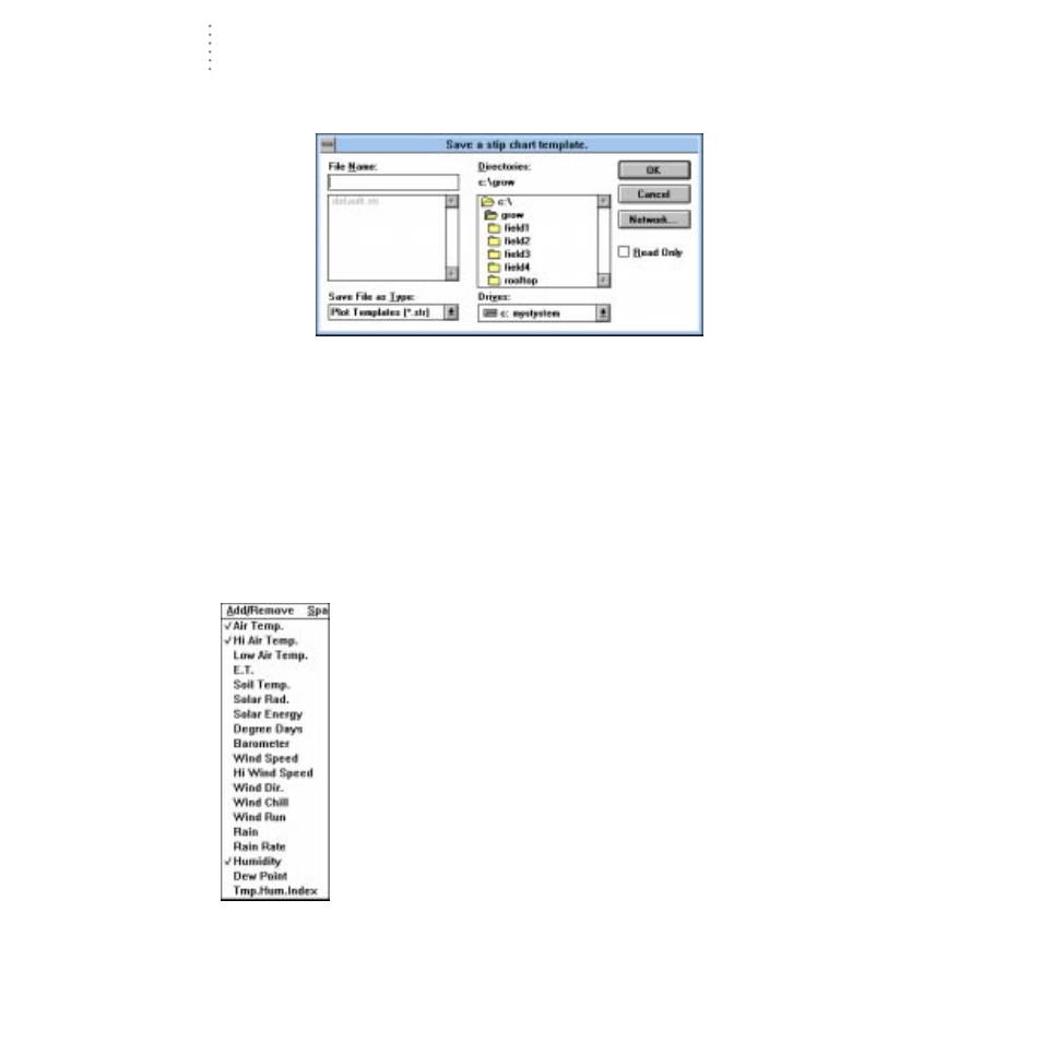 Add/remove menu | DAVIS GroWeatherLink Software User Manual | Page 77 / 108