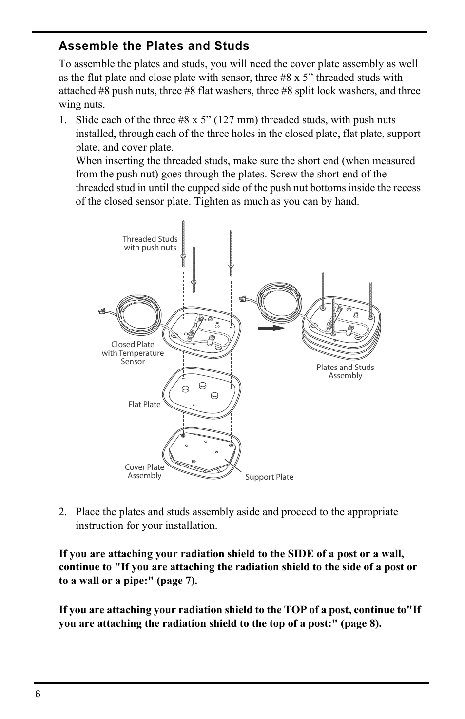 Assemble the plates and studs | DAVIS Radiation Shield (7714) User Manual | Page 8 / 16