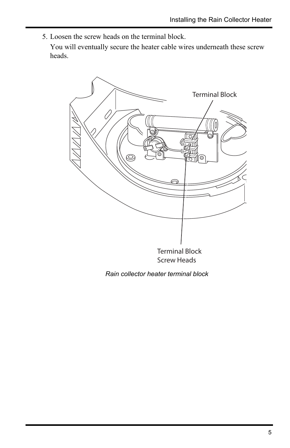 DAVIS Rain Collector Heater User Manual | Page 5 / 12