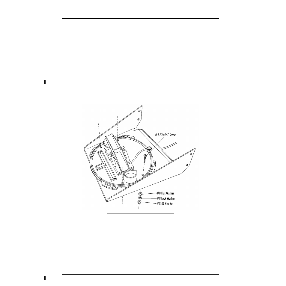 Attaching the rain collector ii to the shelf | DAVIS Rain Collector Shelf: GroWeather, EnviroMonitor, Weather Monitor & Wizard User Manual | Page 6 / 8