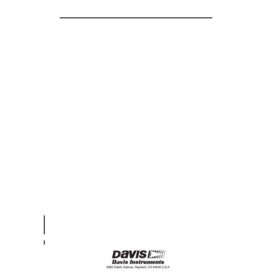 DAVIS Rain Collector Shelf: GroWeather, EnviroMonitor, Weather Monitor & Wizard User Manual | Page 8 / 8