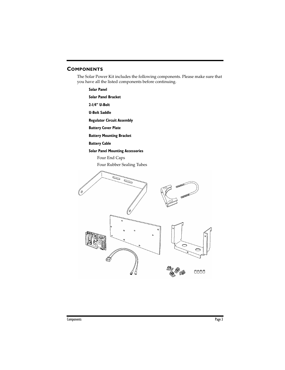 DAVIS Solar Power Kit for Non-Vantage Pro Stations User Manual | Page 3 / 16