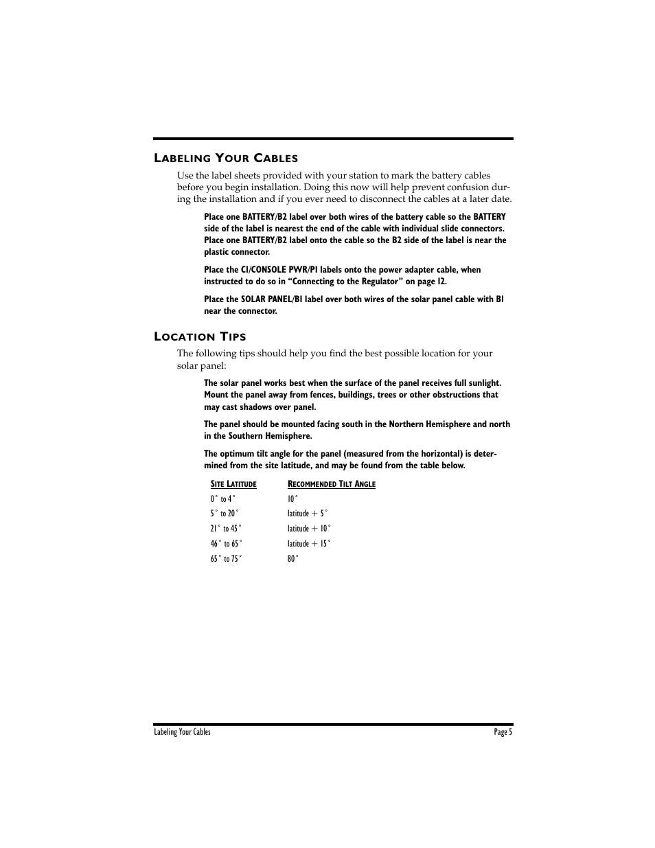 DAVIS Solar Power Kit for Non-Vantage Pro Stations User Manual | Page 5 / 16