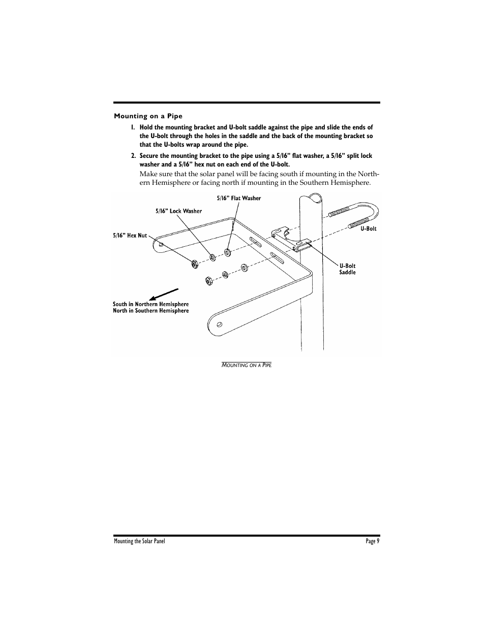 DAVIS Solar Power Kit for Non-Vantage Pro Stations User Manual | Page 9 / 16