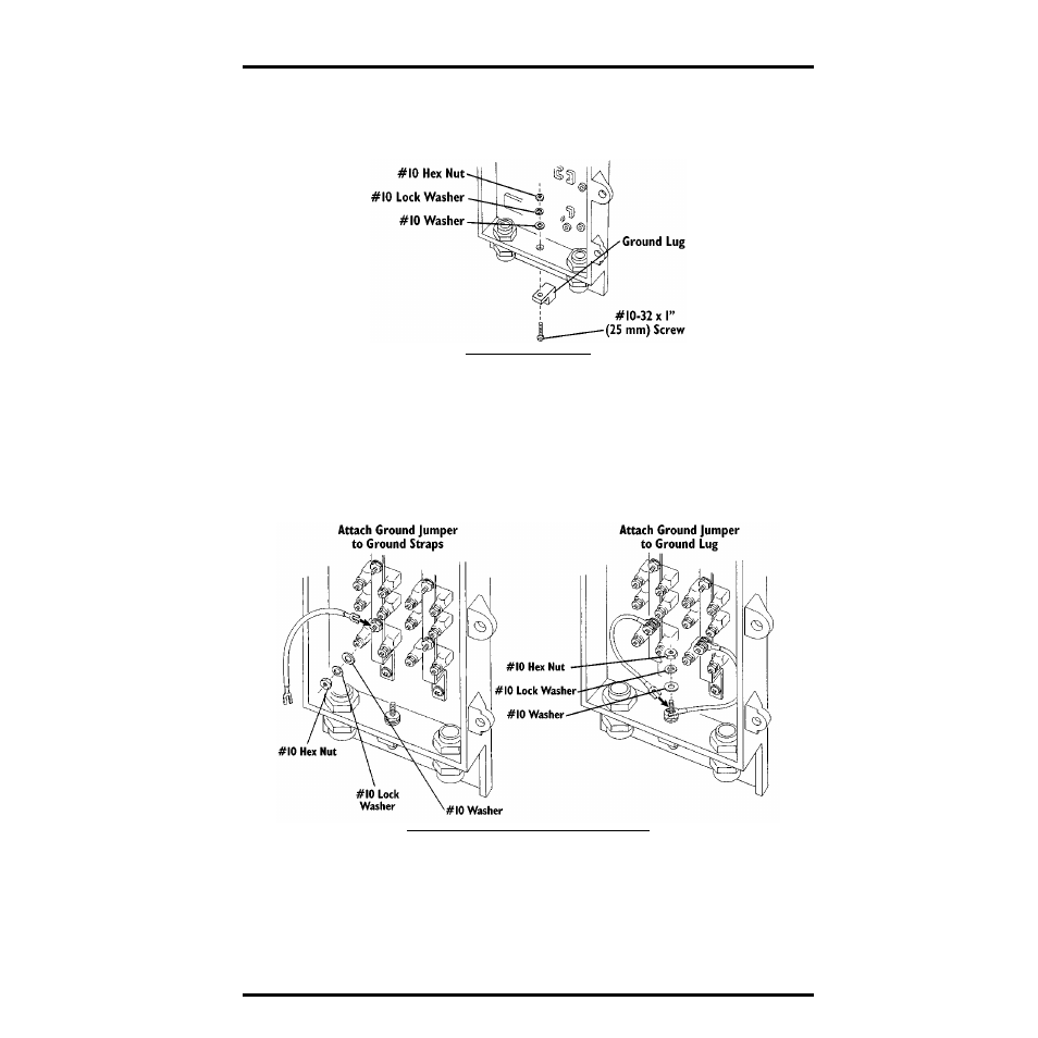 Installing ground lug and ground jumpers | DAVIS Surge Protector Shelter - Large User Manual | Page 5 / 8