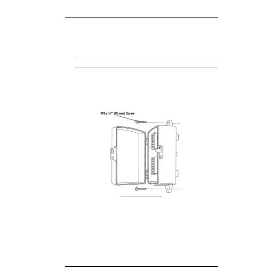 Mounting the terminal box | DAVIS Terminal Box for sensors/interface module, communication lines: GroWeather User Manual | Page 3 / 8