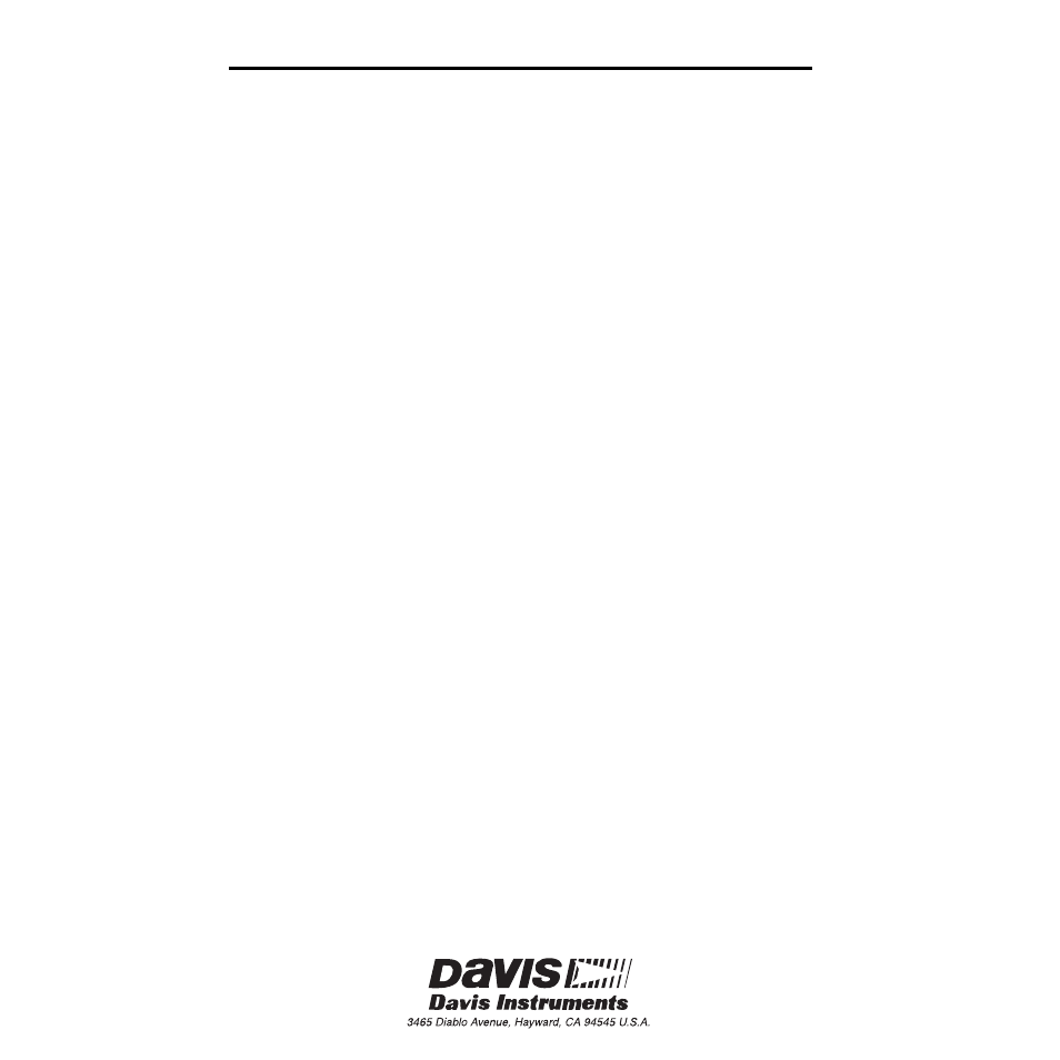 DAVIS Terminal Box for sensors/interface module, communication lines: GroWeather User Manual | Page 8 / 8