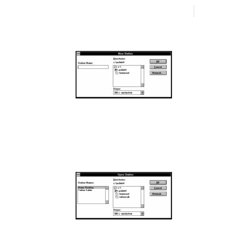 New station, Open station | DAVIS WeatherLink for Windows 4.0 User Manual | Page 24 / 116