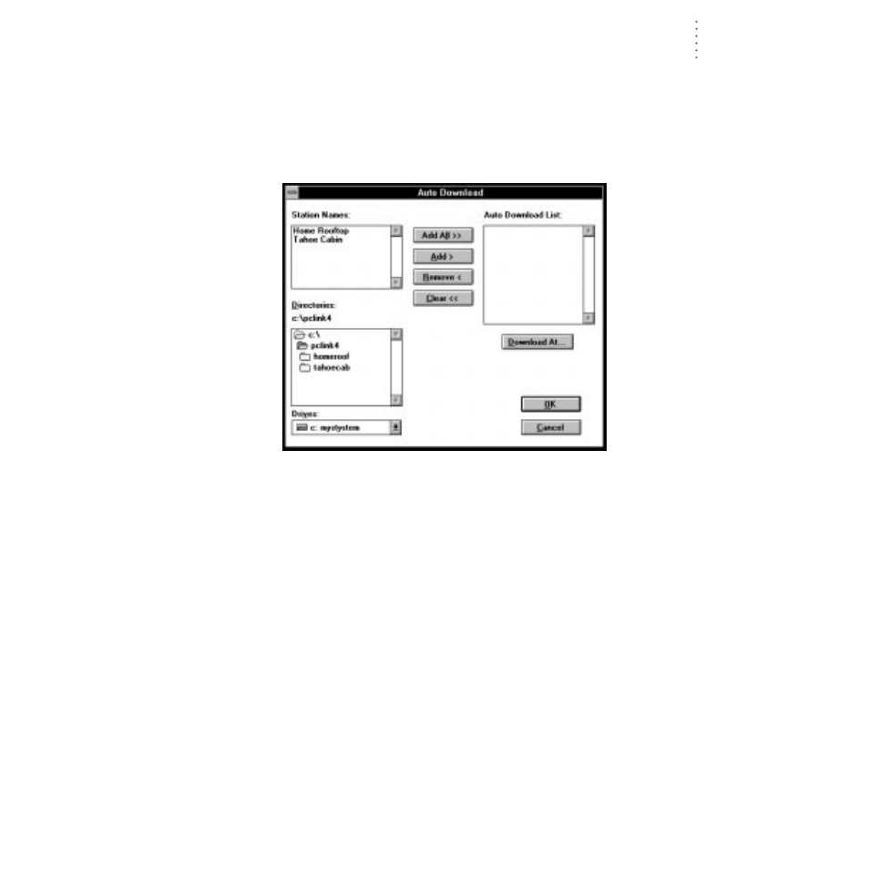 Auto download | DAVIS WeatherLink for Windows 4.0 User Manual | Page 40 / 116
