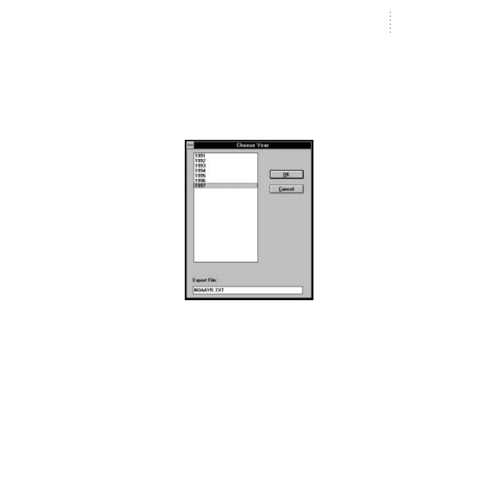 Noaa this year, Noaa summarize year | DAVIS WeatherLink for Windows 4.0 User Manual | Page 48 / 116