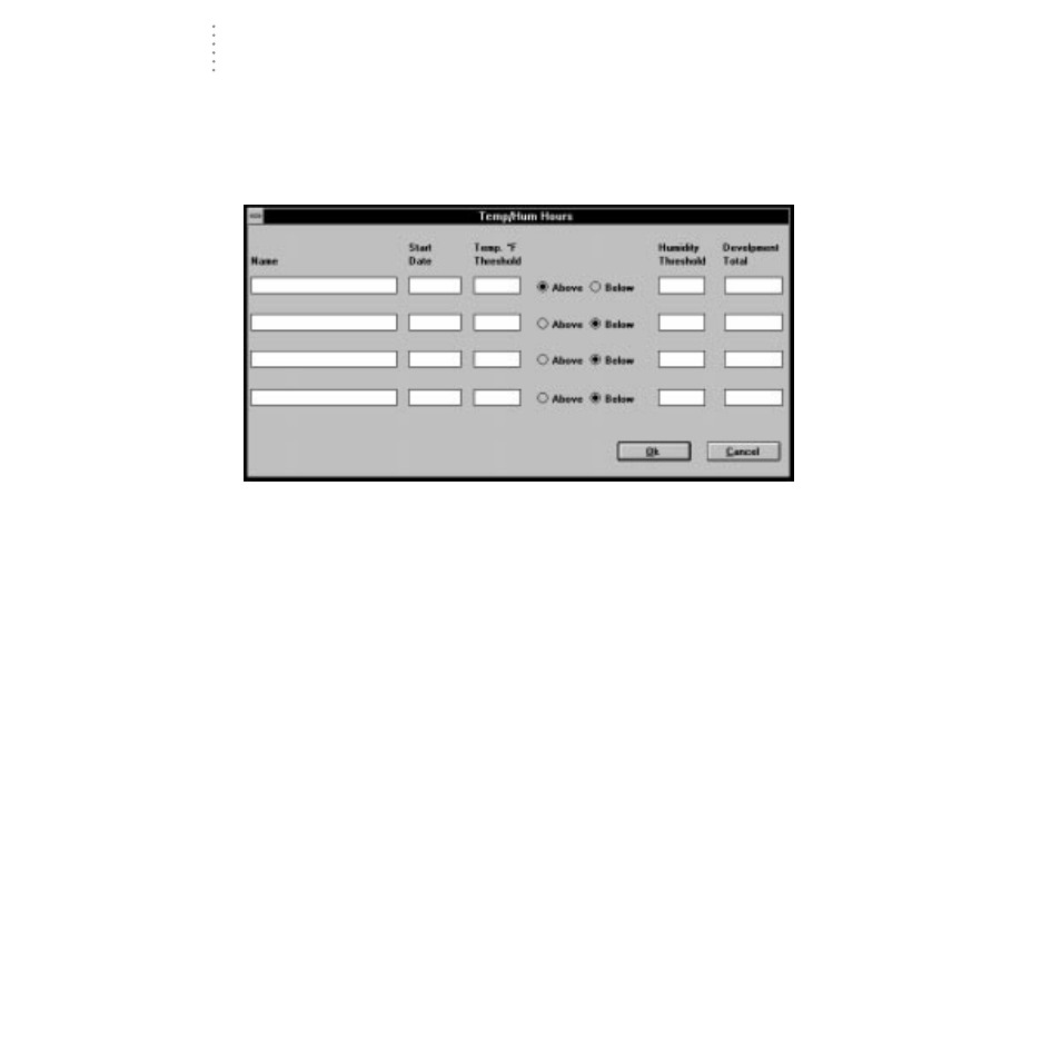 Temp/hum hours | DAVIS WeatherLink for Windows 4.0 User Manual | Page 55 / 116
