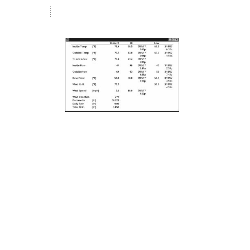 Summary | DAVIS WeatherLink for Windows 4.0 User Manual | Page 67 / 116