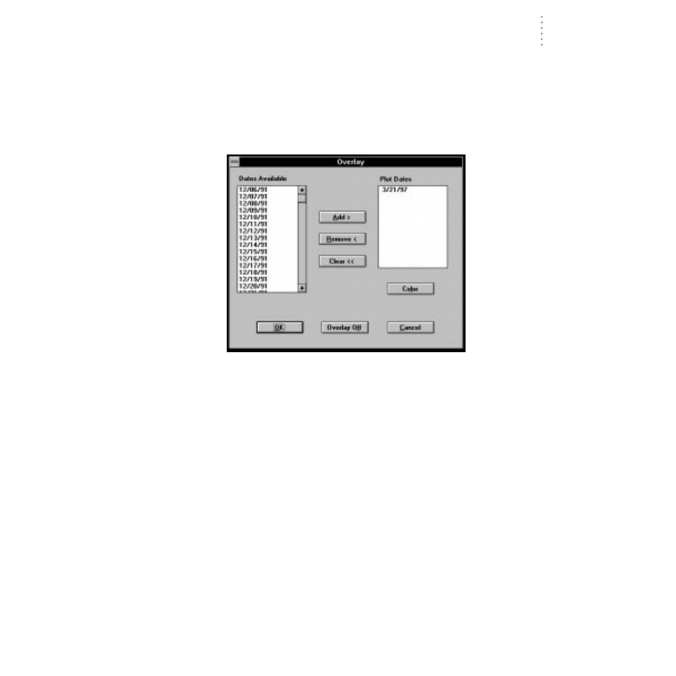 Plotting data from more than one date (overlay) | DAVIS WeatherLink for Windows 4.0 User Manual | Page 80 / 116
