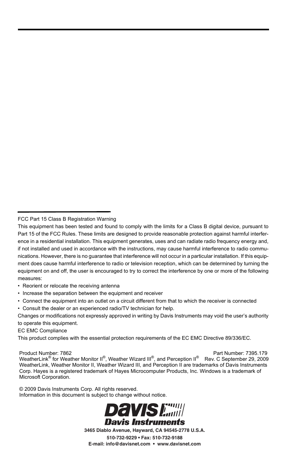 DAVIS WeatherLink Getting Started Guide User Manual | Page 2 / 20