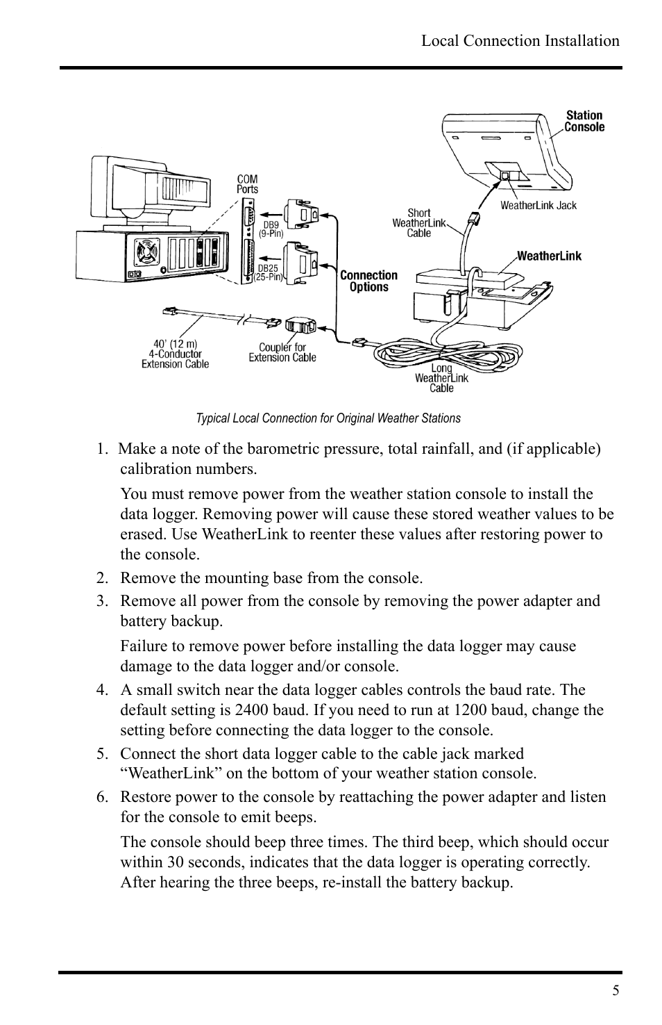 Remove the mounting base from the console | DAVIS WeatherLink Getting Started Guide User Manual | Page 7 / 20