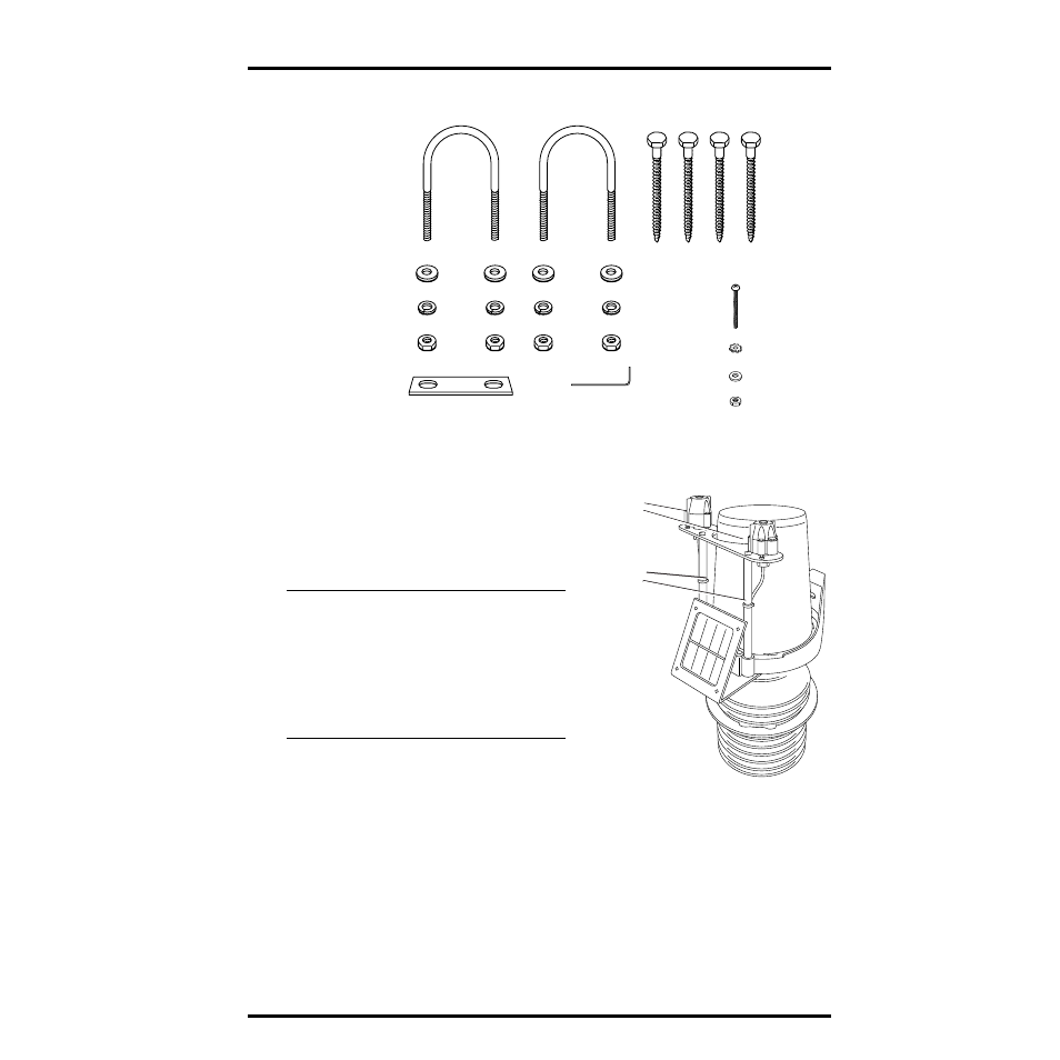 Tools for installation, Preparing the anemometer | DAVIS Vantage Pro ISS Fan-Aspirated Add. 2003 & earlier User Manual | Page 3 / 12