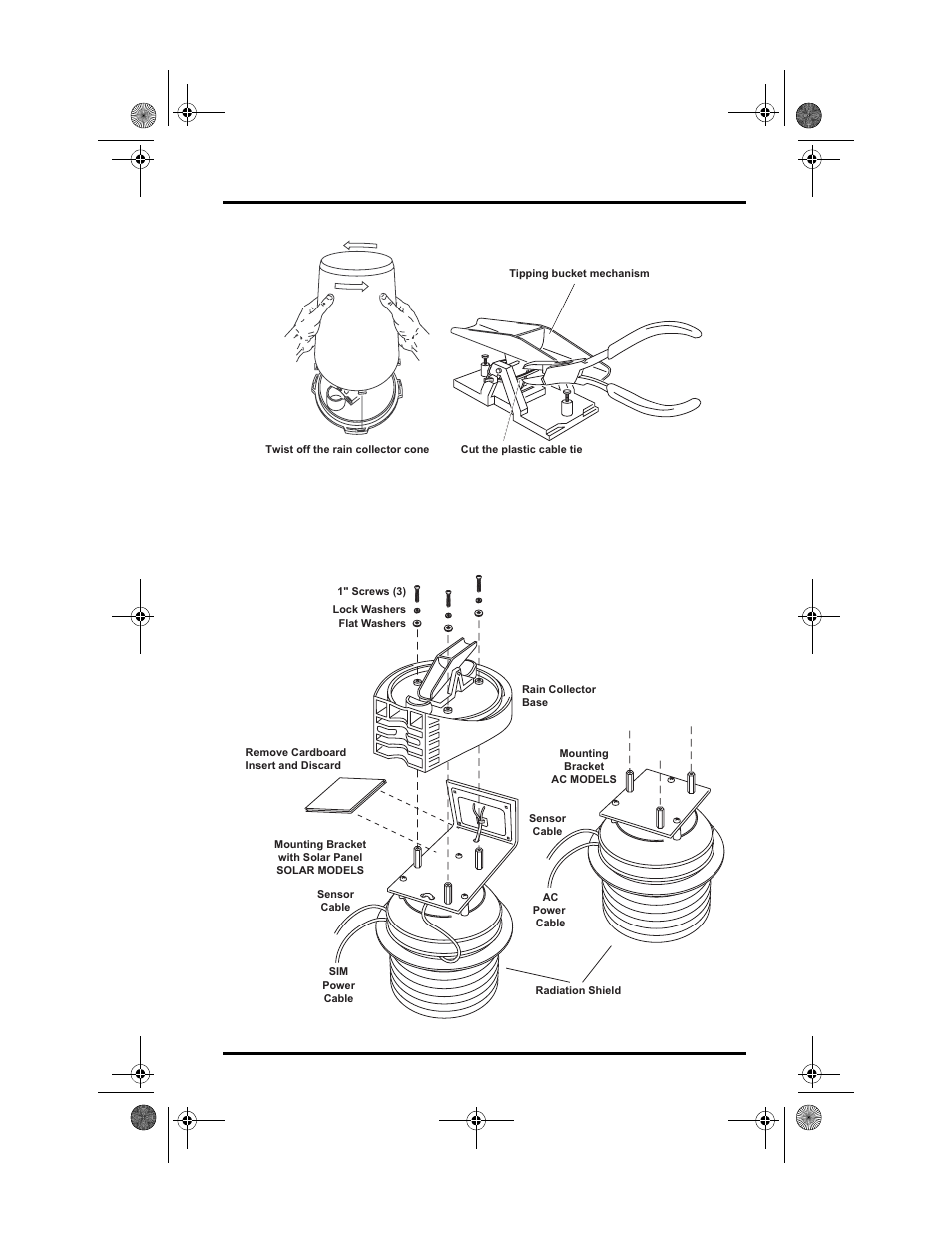 Disassemble the radiation shield | DAVIS Vantage Pro ISS Fan-Aspirated Add., 2003 & later User Manual | Page 5 / 16