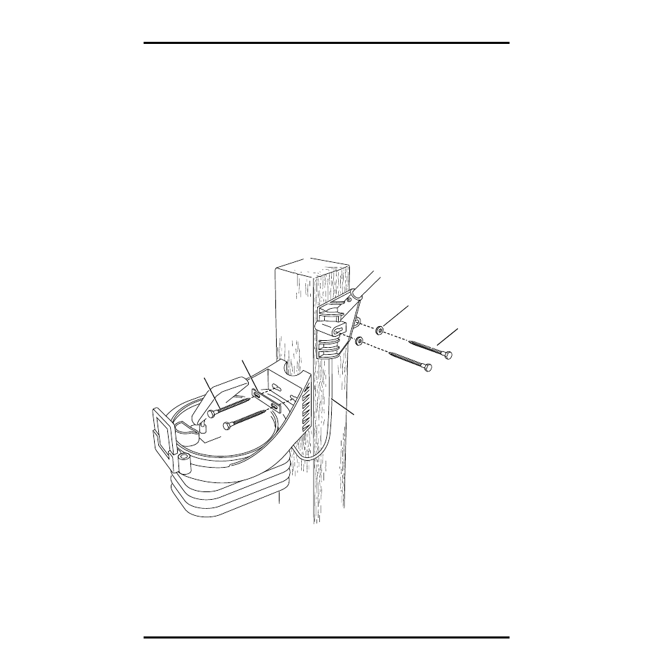 Mounting the integrated sensor suite, Mounting on a post, When mounting on a pole | DAVIS Vantage Pro ISS, 2002 & earlier User Manual | Page 18 / 32