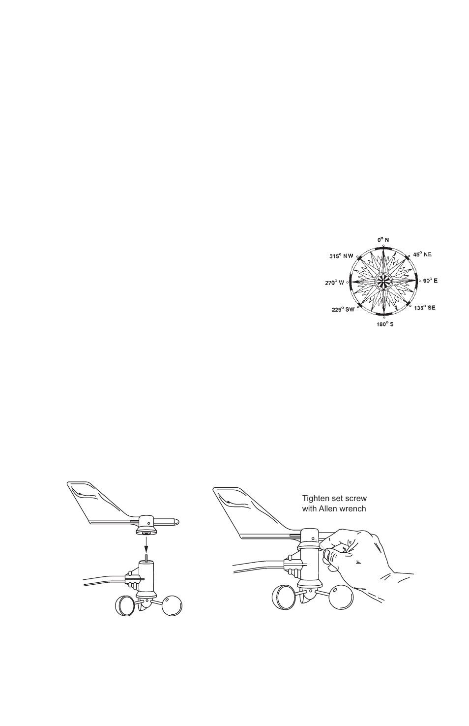 Appendix c: re-orienting the wind vane | DAVIS Vantage Pro ISS, 2003 & later User Manual | Page 23 / 24