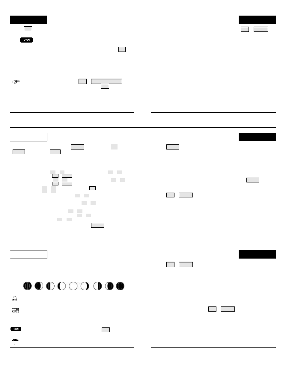 Solar, Setup temp, Icons units | DAVIS Vantage Pro Quick Reference Guide User Manual | Page 5 / 6