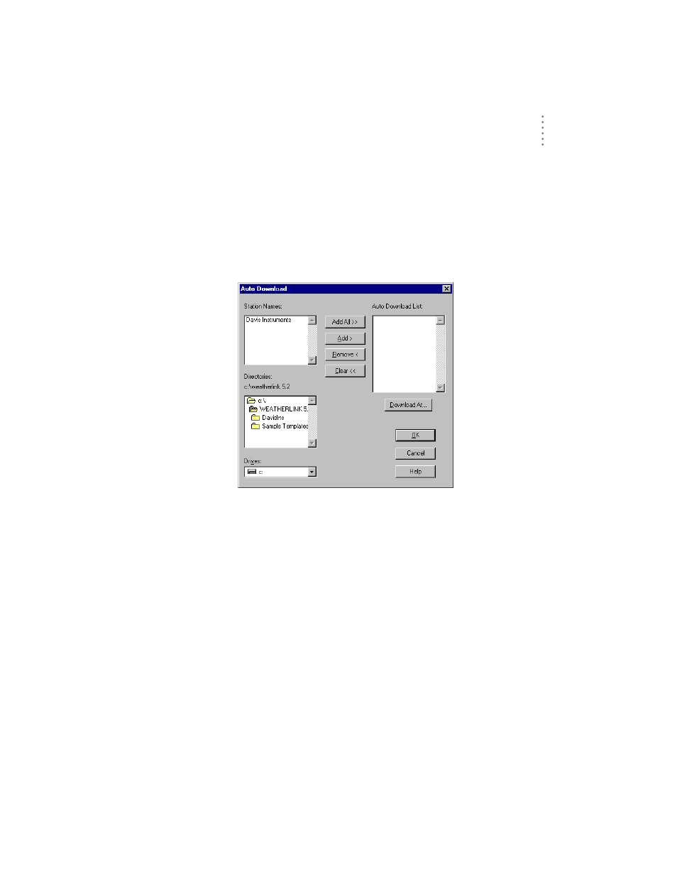 Auto download | DAVIS Weather Envoy (6314, 6314C) User Manual | Page 27 / 40