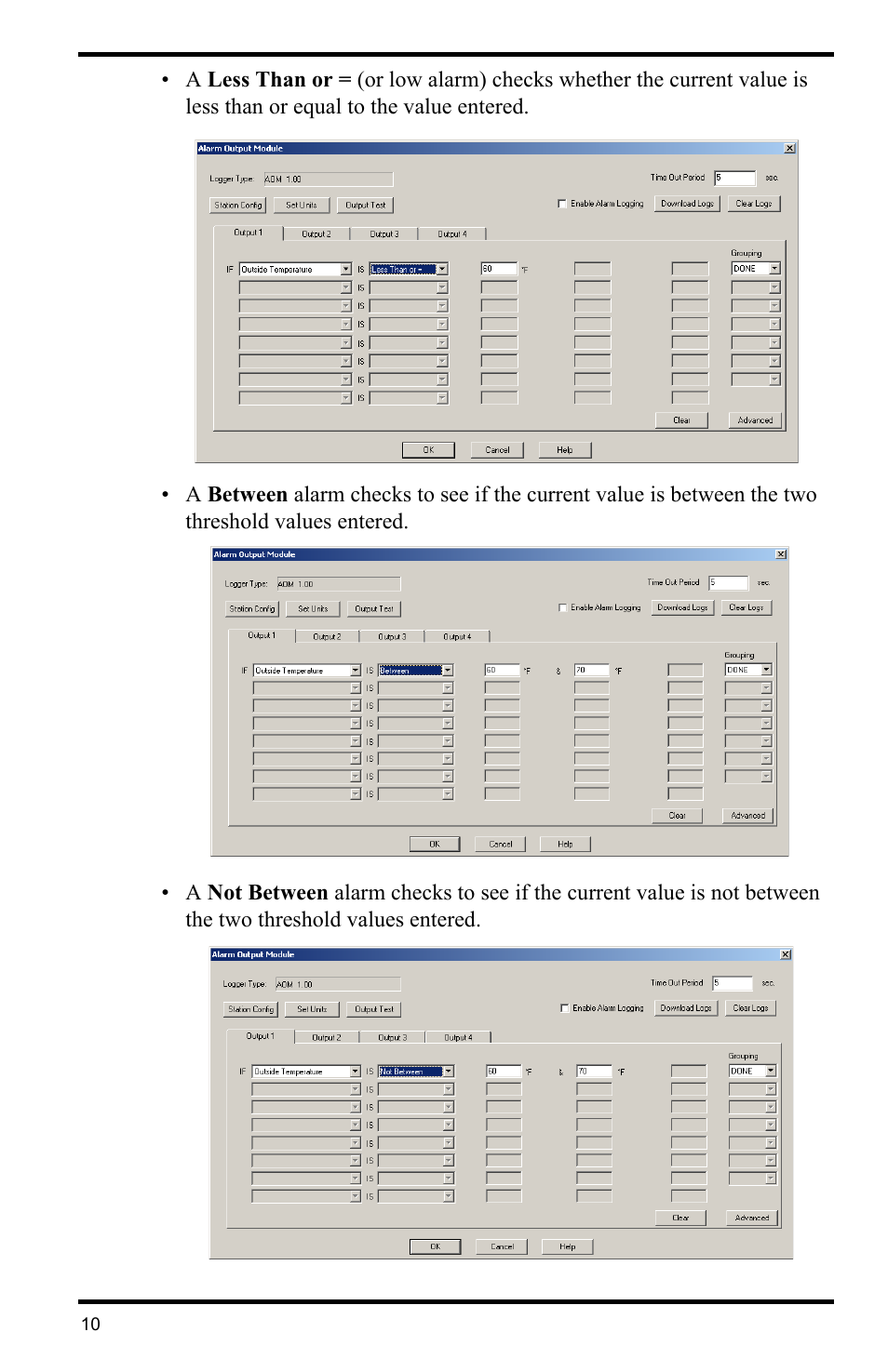 DAVIS WeatherLink for Alarm Output Add. User Manual | Page 10 / 16