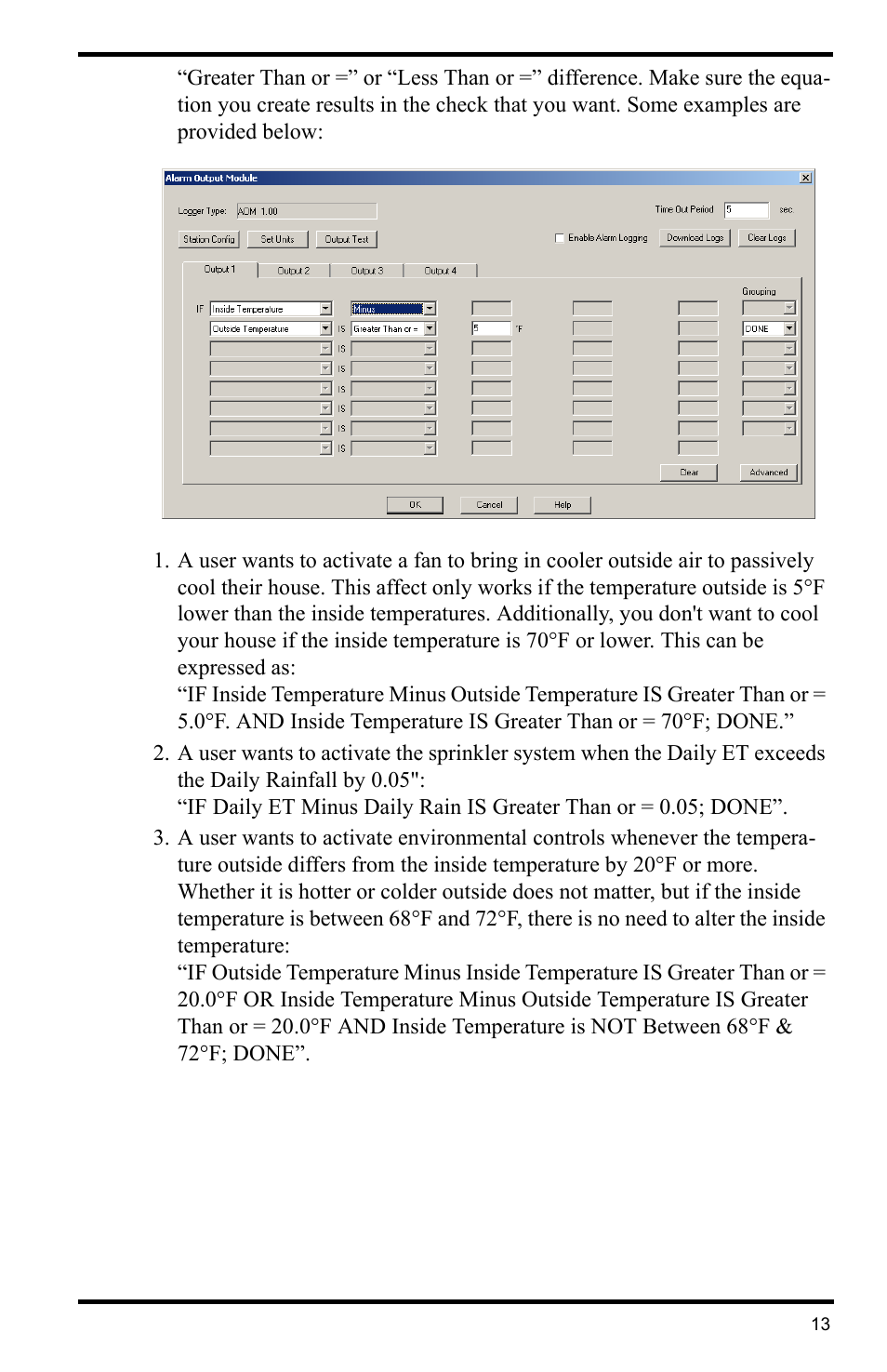 DAVIS WeatherLink for Alarm Output Add. User Manual | Page 13 / 16