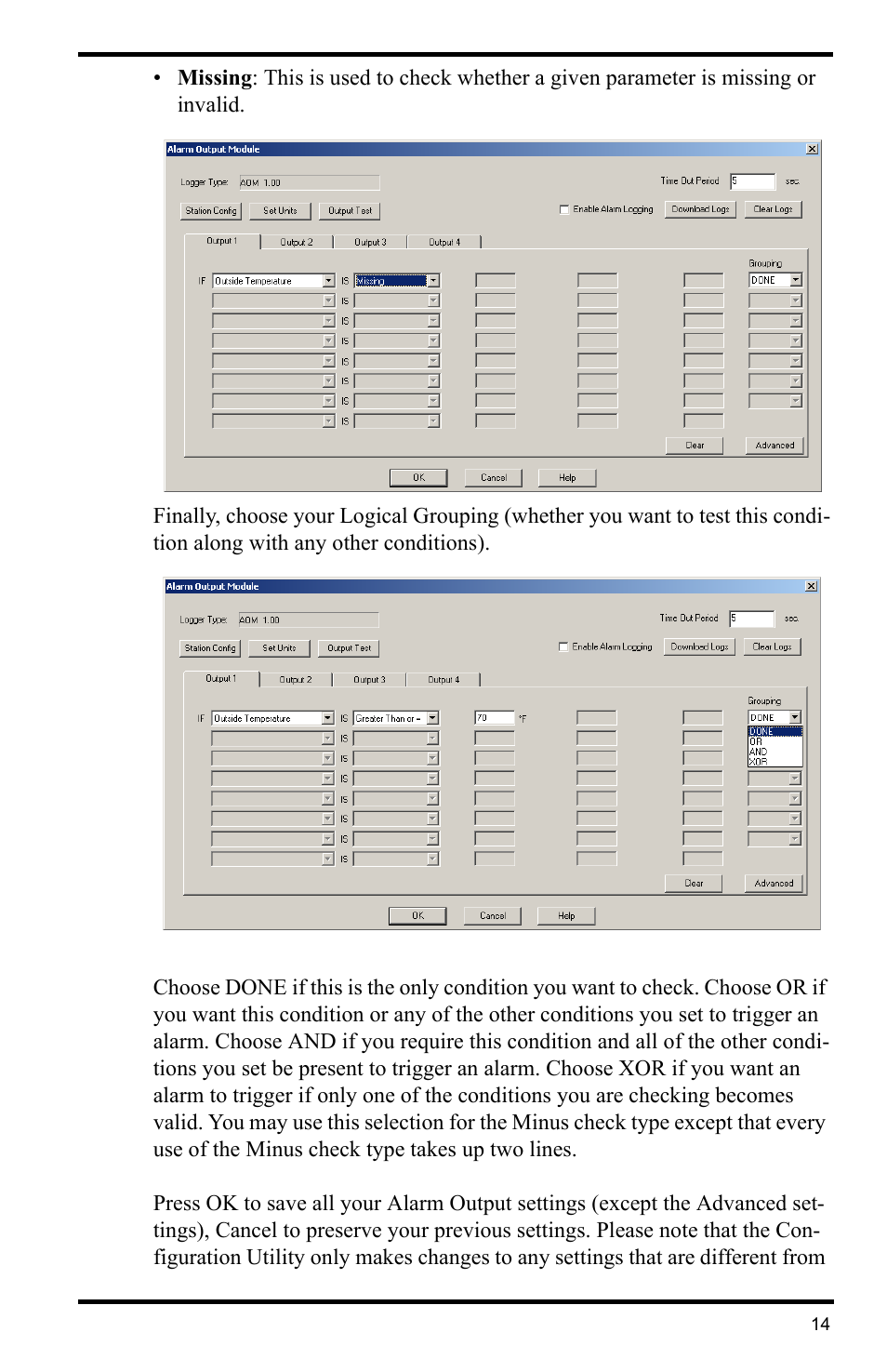 DAVIS WeatherLink for Alarm Output Add. User Manual | Page 14 / 16