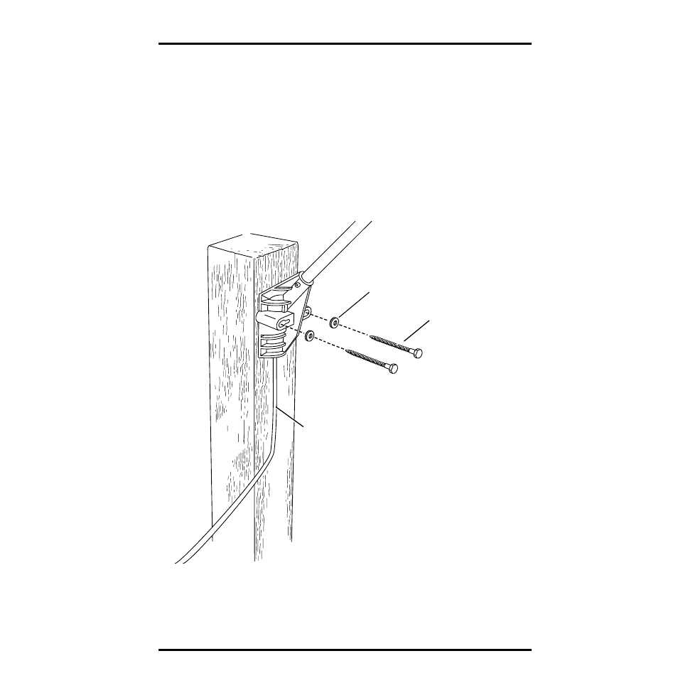 Mounting anemometer on a vertical surface | DAVIS Anemometer Transmitter Kit Installation User Manual | Page 11 / 16