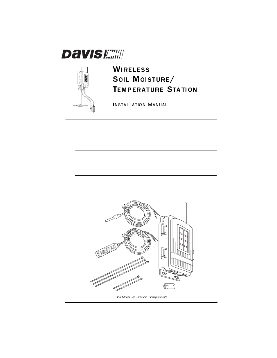 DAVIS Soil Moisture/Temperature Station for Vantage Pro User Manual | 16 pages